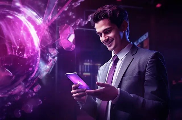 Pengguna tengah menikmati live casino secara langsung di platform existogel dengan perangkat mereka